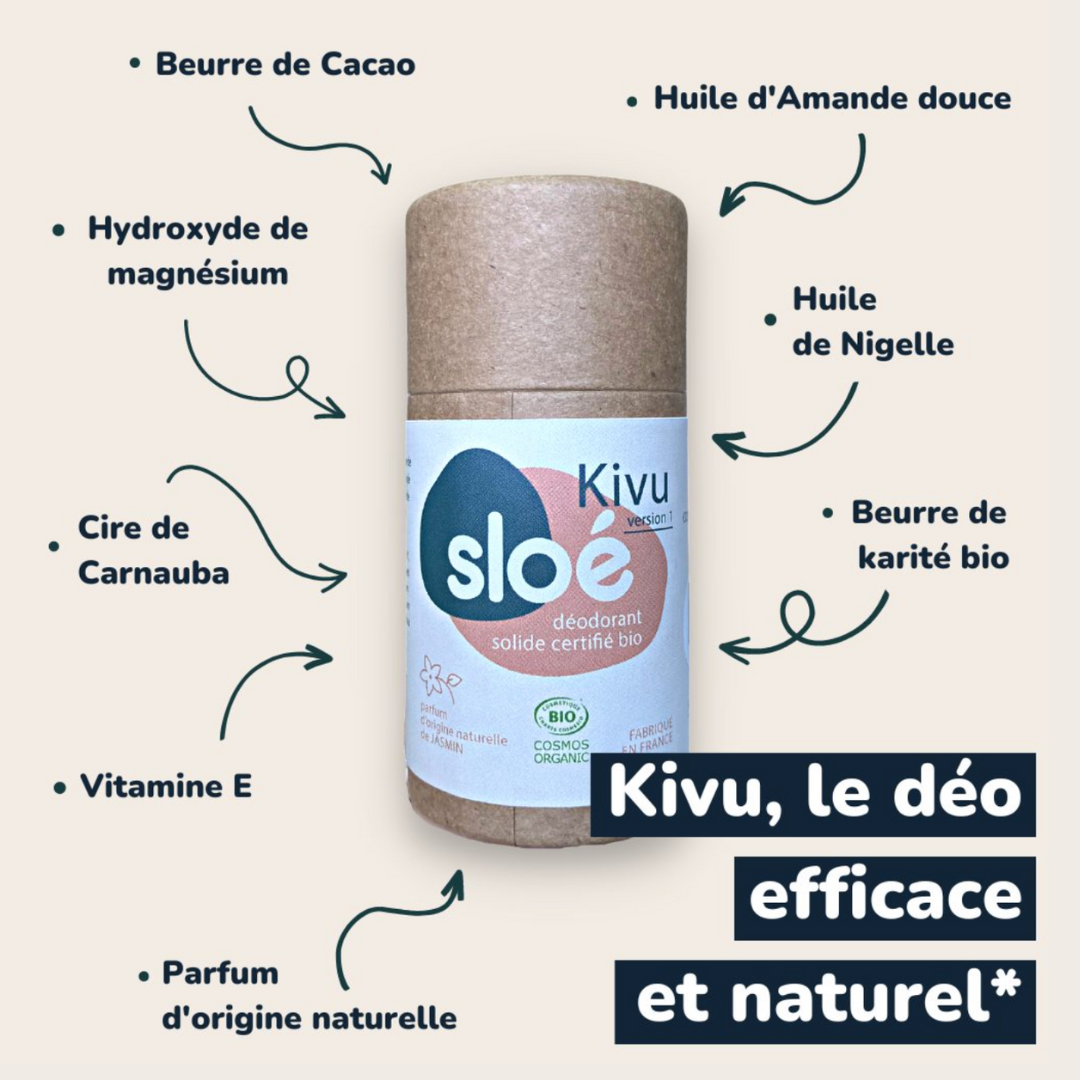 Kivu : le déodorant solide en stick (50ml)