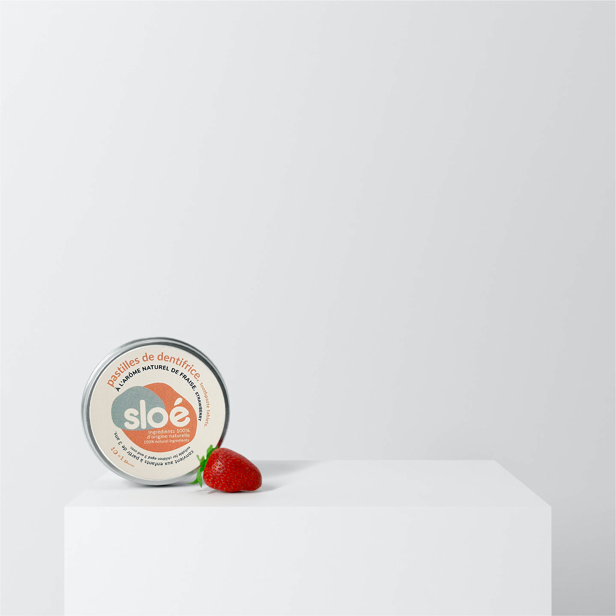 Dentifrice solide en pastilles - fraise 🍓