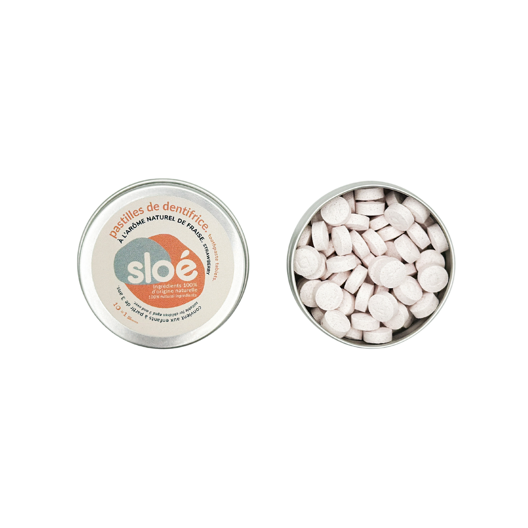 Dentifrice solide en pastilles - fraise 🍓