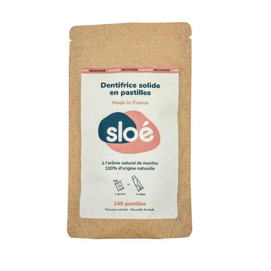 Dentifrice solide en pastilles - menthe
