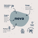 Neva: cold process soap for sensitive skin (100gr): €2.89 excluding tax X6