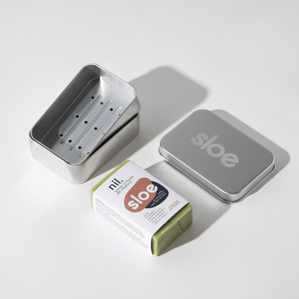 La boîte à savon rectangulaire nomade 2-en-1 : 3,68€HT X6